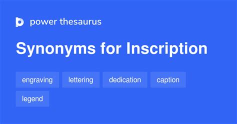 synonym for inscription